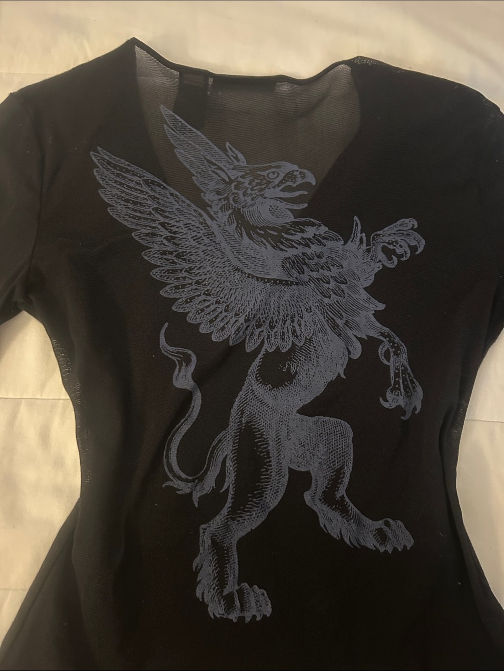Mesh back y2k DKNY top